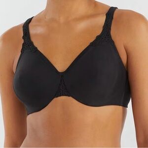 WACOAL Bodysuede Ultra Seamless Bra. Black. Size 42D. EUC